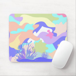 Mousepad Arte abstrata moderna e fluida Colorida Tapete de 