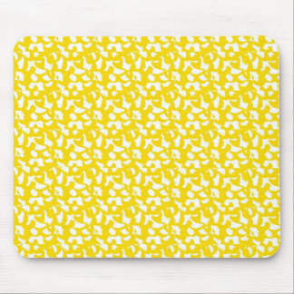 Mousepad Arte Abstrato amarela moderna Elegância