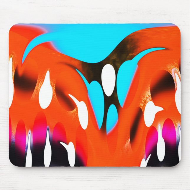 Mousepad Arte alaranjada (Frente)