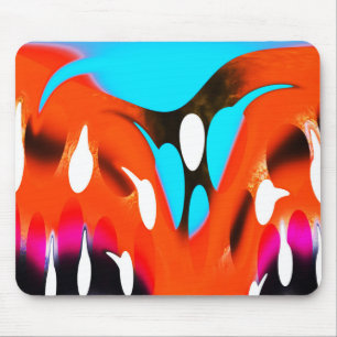 Mousepad Arte alaranjada Funky