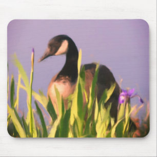 Mousepad Arte Animal de Ganso do Canadá