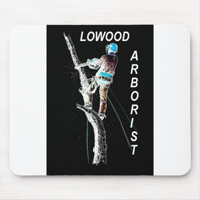 Mousepad Arte Arborista Árvore Cirurgiã Chainsaw Paisaw (Frente)