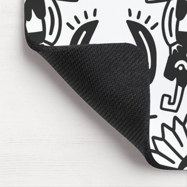 Mousepad Arte Asteca - Padrão de Lagarto (Canto)
