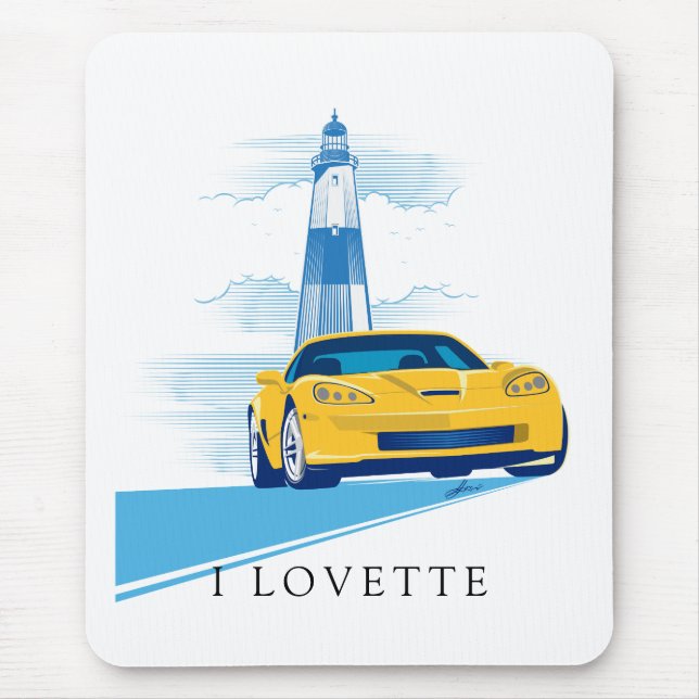MOUSEPAD ARTE AUTOMOBILÍSTICA ELEGANTE VETTE (Frente)