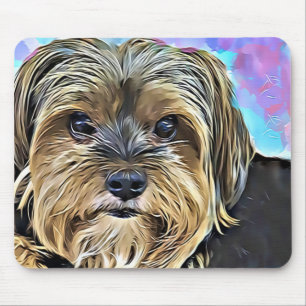 Mousepad Arte bonito de Digitas do cão do yorkshire terrie
