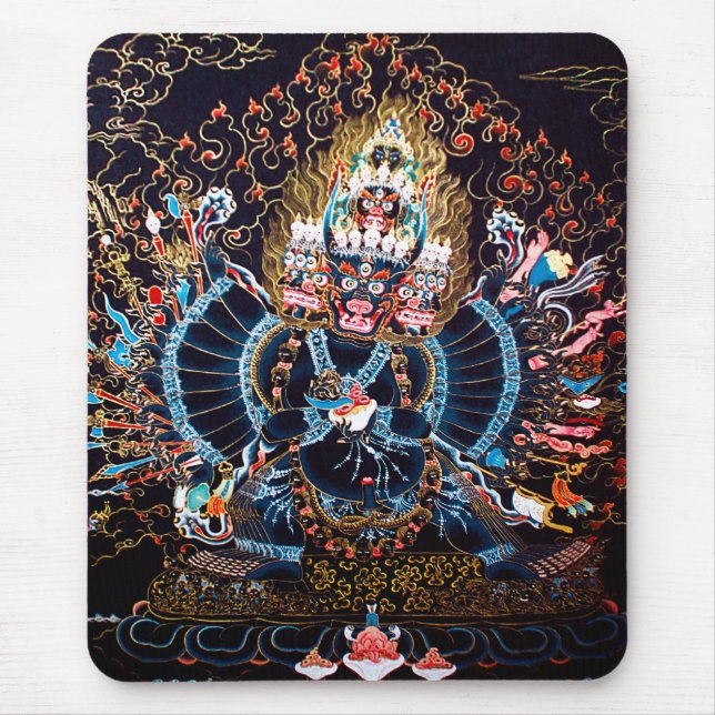Mousepad Arte budista tibetana (Chemckok Heruka) (Frente)
