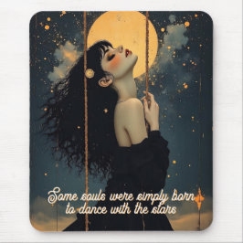 Mousepad Arte Celestial | Mulher Gótica | Mística Etérea
