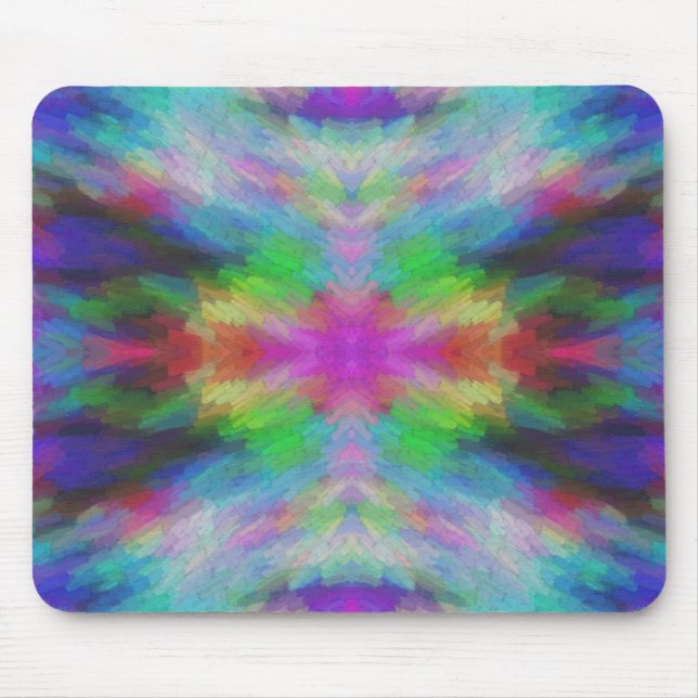 Mousepad Arte Colorida no Estilo Tie Dye (Frente)