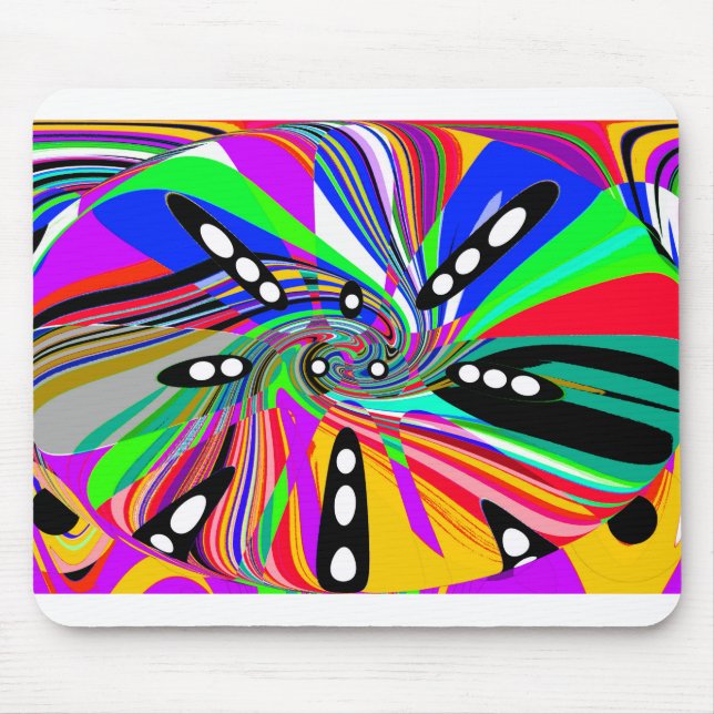Mousepad Arte cósmica de dados (Frente)