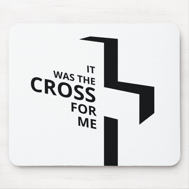 Mousepad Arte Cristã Mínima Cruz Gospel Sayings Quo (Frente)
