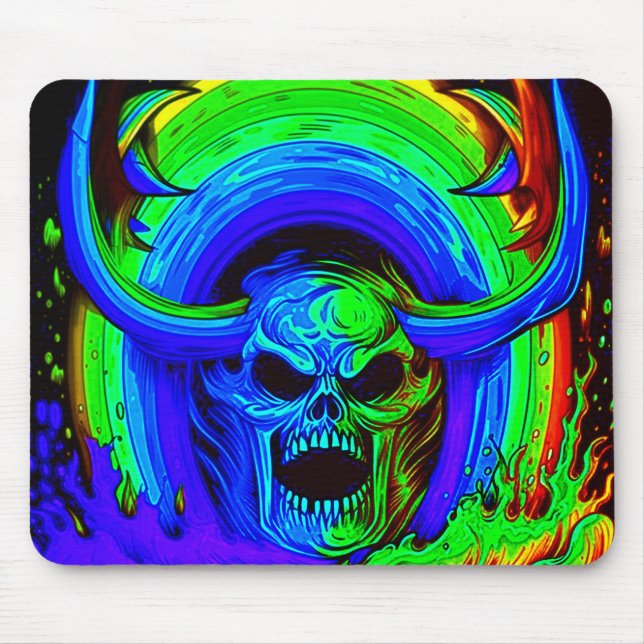 Mousepad Arte Crônica Assustadora (Frente)
