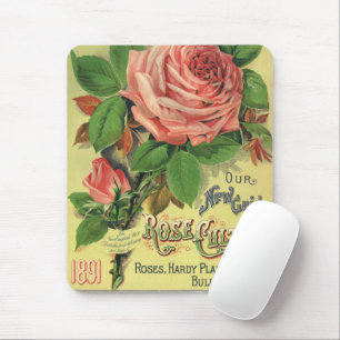 Mousepad Arte da capa do livro Vintage Guide to Rose Cultur