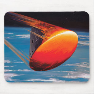 Mousepad Arte da cápsula espacial do módulo de comando Apol