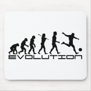 Mousepad Arte da evolução do esporte do futebol do futebo
