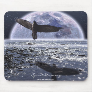 Mousepad Arte da fantasia do corvo do ~ da DANÇA do