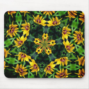 Mousepad Arte da Flor Susan Abstrato de Olhos Negros