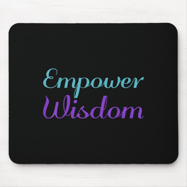 Mousepad Arte da Prevenção Sabedoria Empoderadora (Frente)