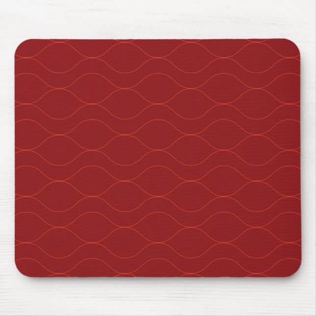 Mousepad Arte de abstração de onda legal, simples, elegante (Frente)