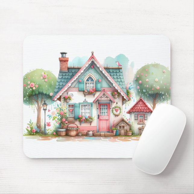 Mousepad Arte De Algodão De Fada De Pastel Whimssso (Com mouse)