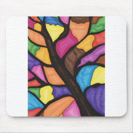 Mousepad Arte de árvore em vitral