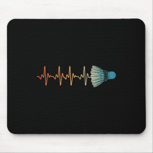 Mousepad Arte de Badminton Para Homens Mulheres Amante de B