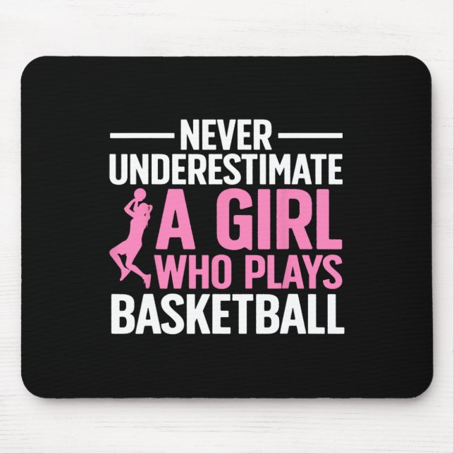 Mousepad Arte De Basquete Divertida Para Jovens Jovens Jove (Frente)