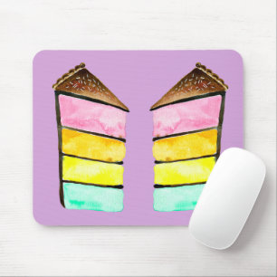 Mousepad Arte de bolo de fatia de bolso
