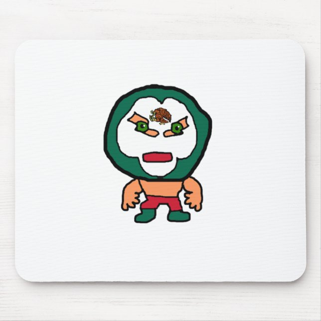Mousepad Arte de Cartografia do Mexicano Lucha Libre (Frente)