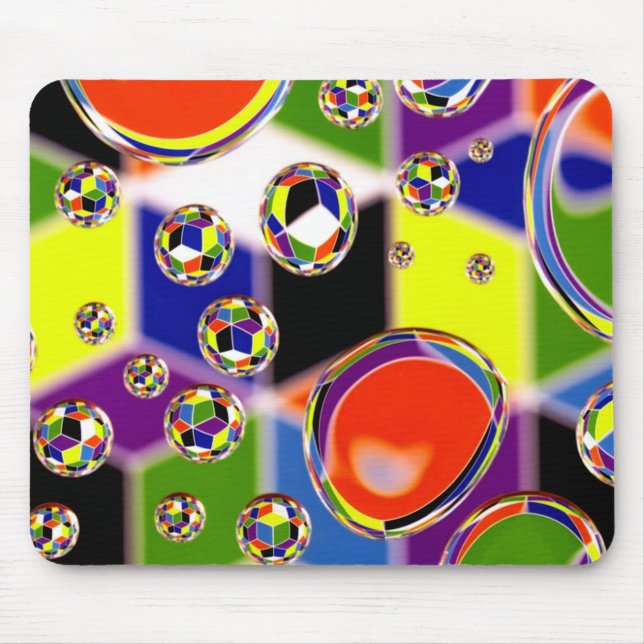Mousepad Arte de Cores Primárias (Frente)