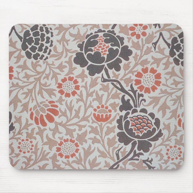 Mousepad Arte de Design Botânico Grafton de William Morris (Frente)