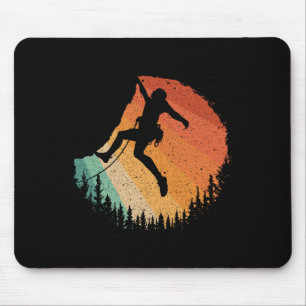 Mousepad Arte de Escalada em Rocha para Homens Mulheres Mon