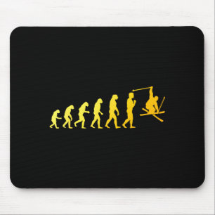 Mousepad Arte de esqui cool para homens e mulheres tema de