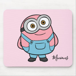 Mousepad Arte de fã de Minion Rosa Desenho Animado
