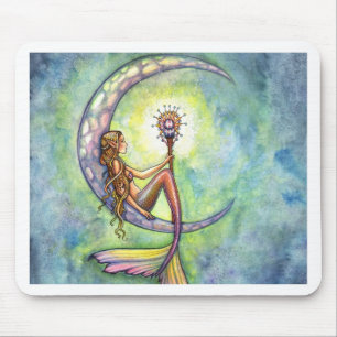 Mousepad Arte de Fada Sereia Fantasia por Molly Harrison