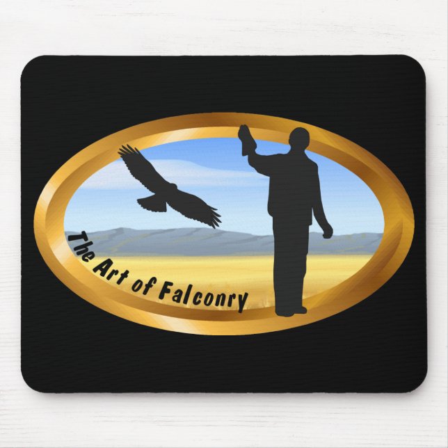 Mousepad Arte de Falconry - Oval (Frente)