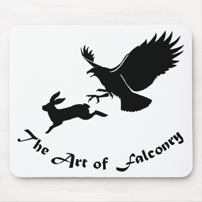 Mousepad Arte de Falconry - Red Tail Hawk (Frente)