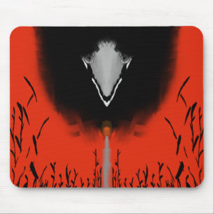 Mousepad Arte de Fantasia de Anime Sombrio de Corvo e Demôn