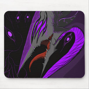 Mousepad Arte de Fantasia de Anime Sombrio de Corvo e Demôn