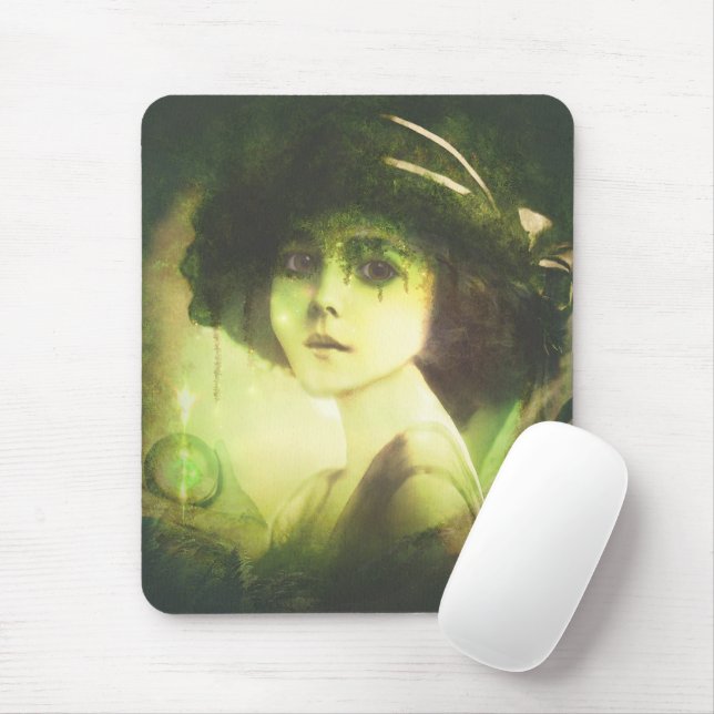 Mousepad Arte de Fantasia de Árvore Selvagem Mística (Com mouse)