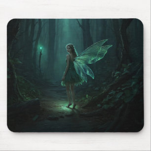 Mousepad Arte de Fantasia de Fada de Floresta Encantada