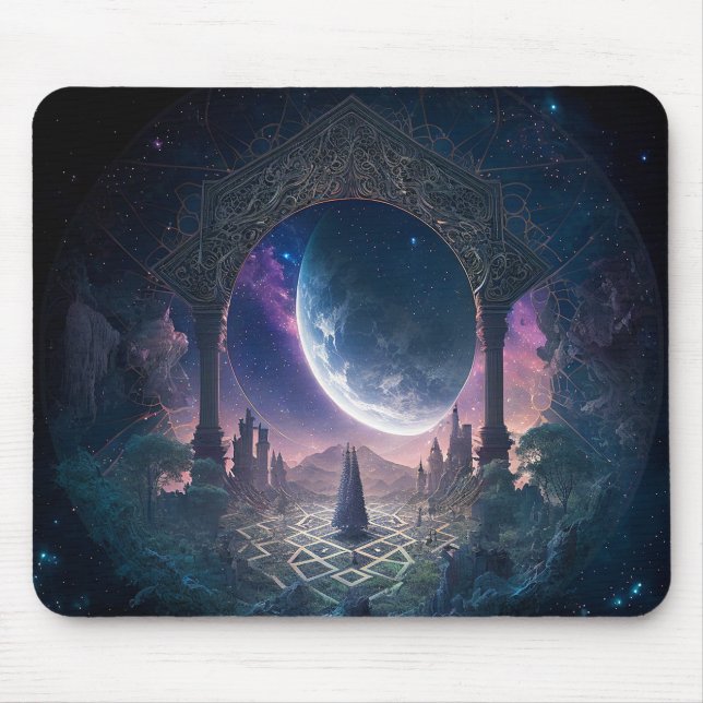 Mousepad Arte de Fantasia Surreal do Exterior (Frente)