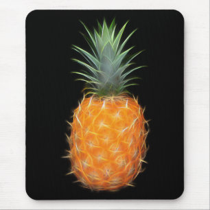 Mousepad Arte de Fruta Abacaxi Neon Brilhante