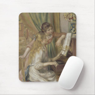 Mousepad Arte de Garotas ao Piano Impressionista Francês Vi