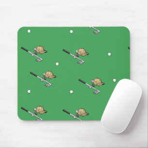 Mousepad Arte de golfe em verde