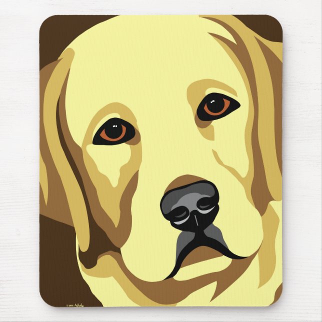 Mousepad Arte de labrador retriever (Frente)