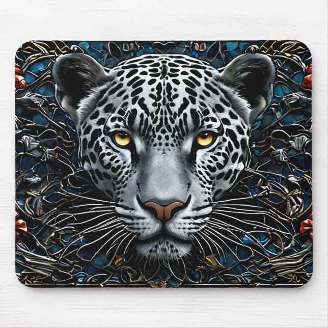 Mousepad Arte de leopardo (Frente)