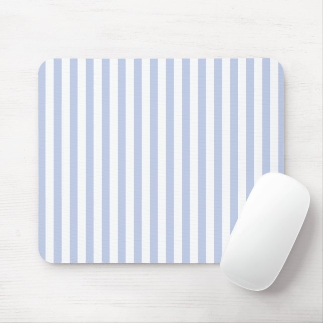 Mousepad Arte de Listra Vertical Azul Branco Suave (Com mouse)