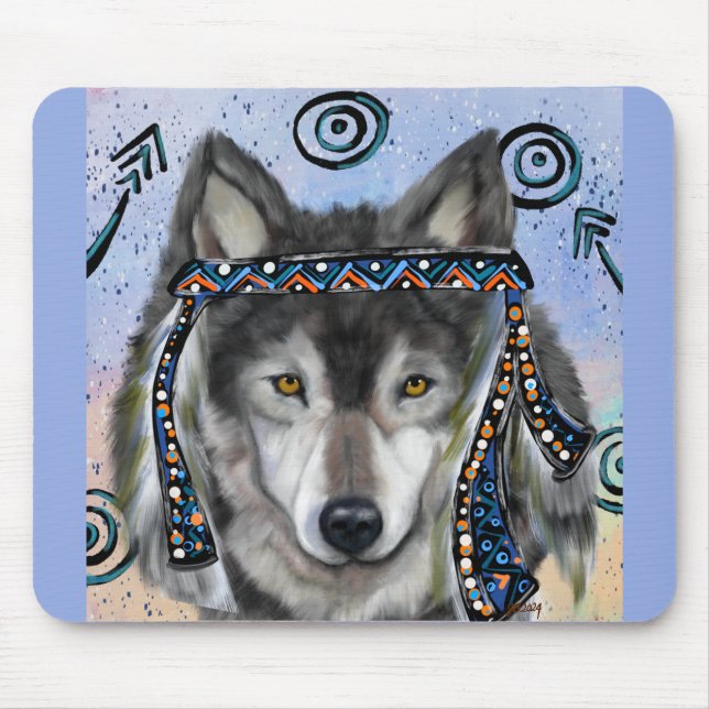 Mousepad Arte de Lobo (Frente)