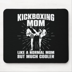 Mousepad Arte de Mãe Kickboxing Para Mãe Mulheres Kickboxer