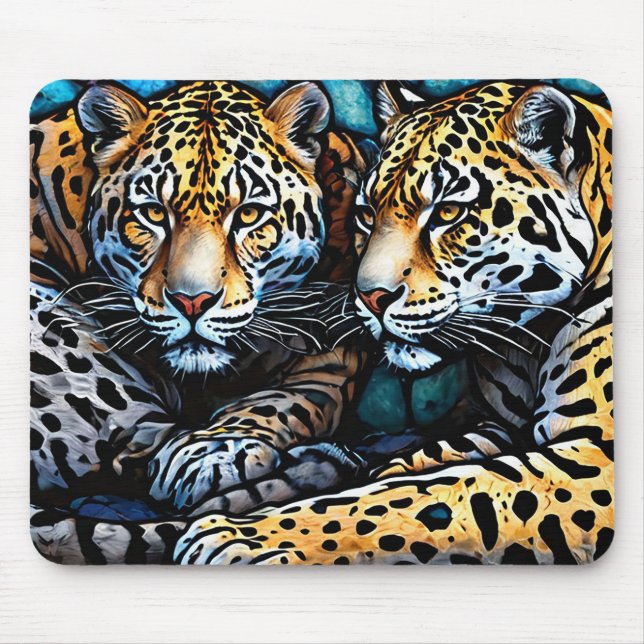 Mousepad Arte de onças (Frente)